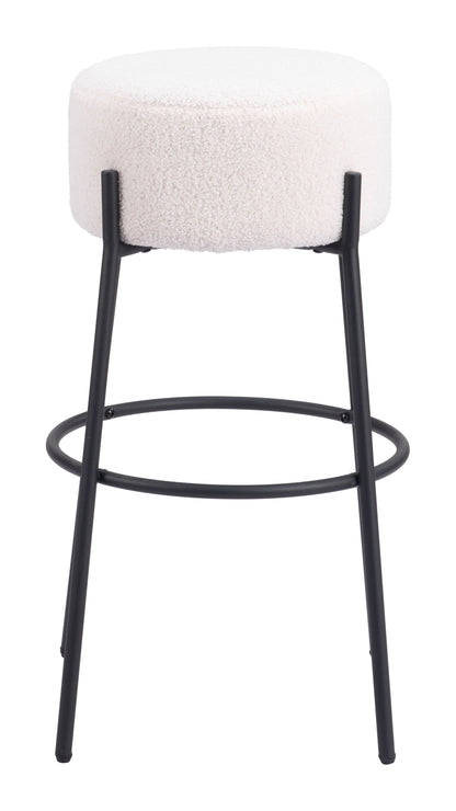 Tabouret de bar Blanche (lot de 2) Ivoire