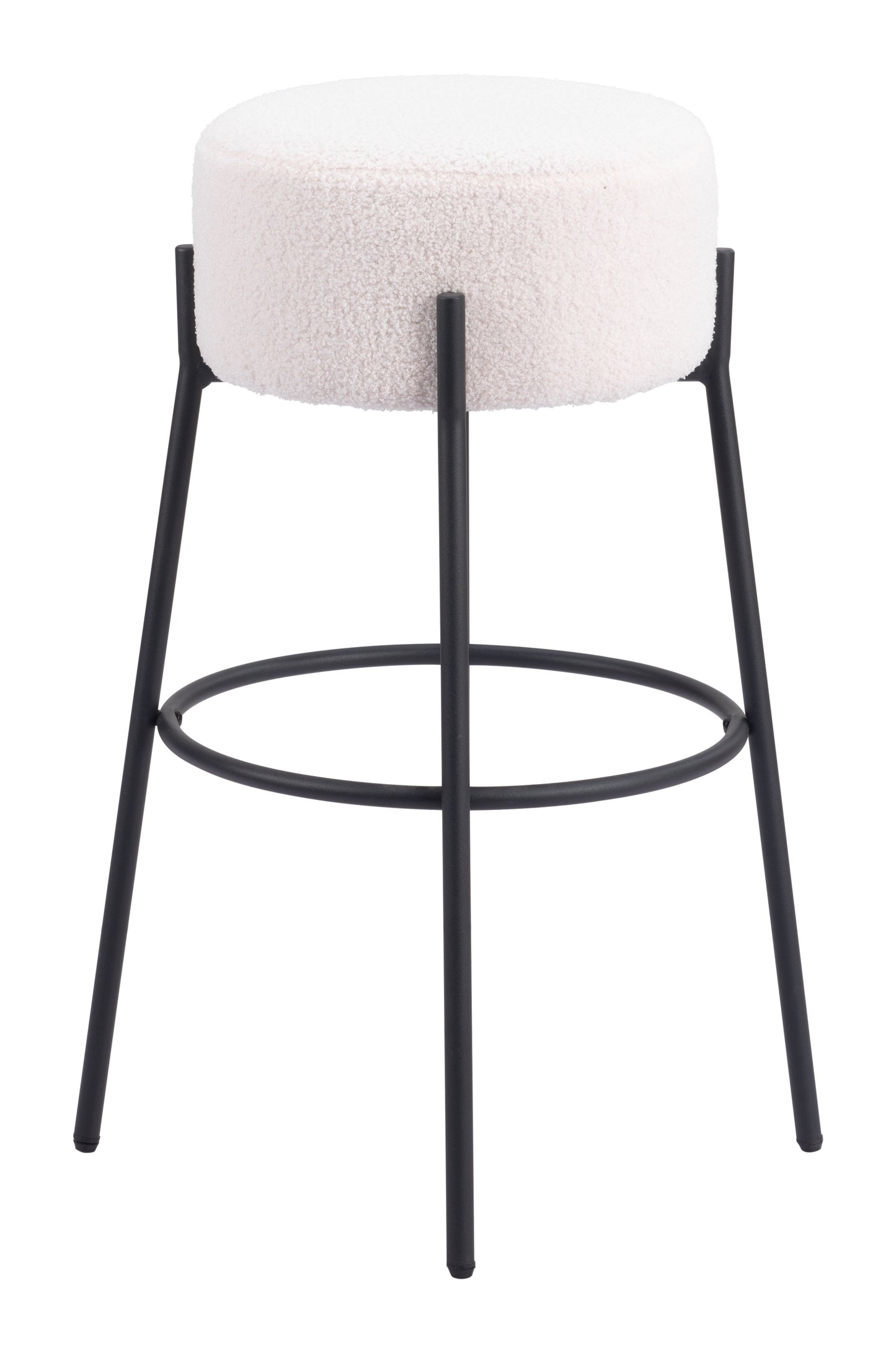 Tabouret de bar Blanche (lot de 2) Ivoire