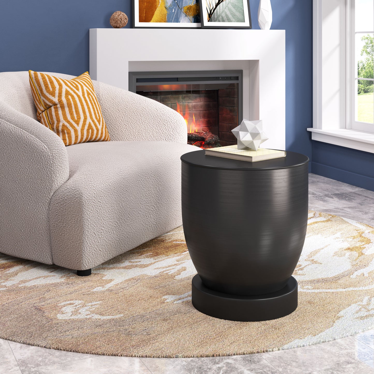 Side Table Black - Elegant & Durable Dining Table for Stylish Spaces