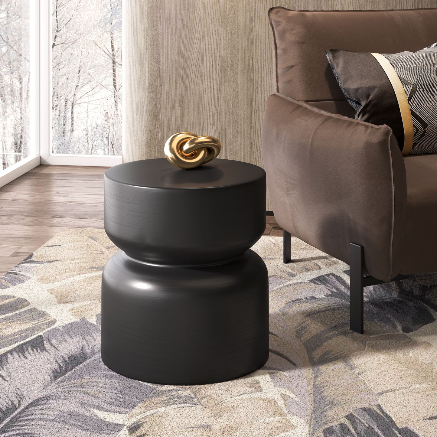 Side Table Black - Elegant & Durable Dining Table for Stylish Spaces