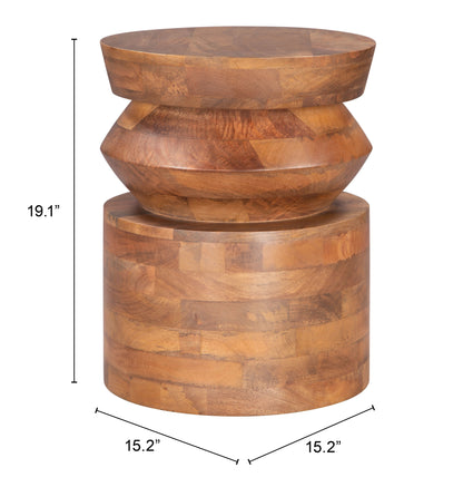 Table d'appoint Kollam en noyer