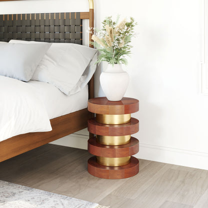 Table d'appoint Marigot en noyer