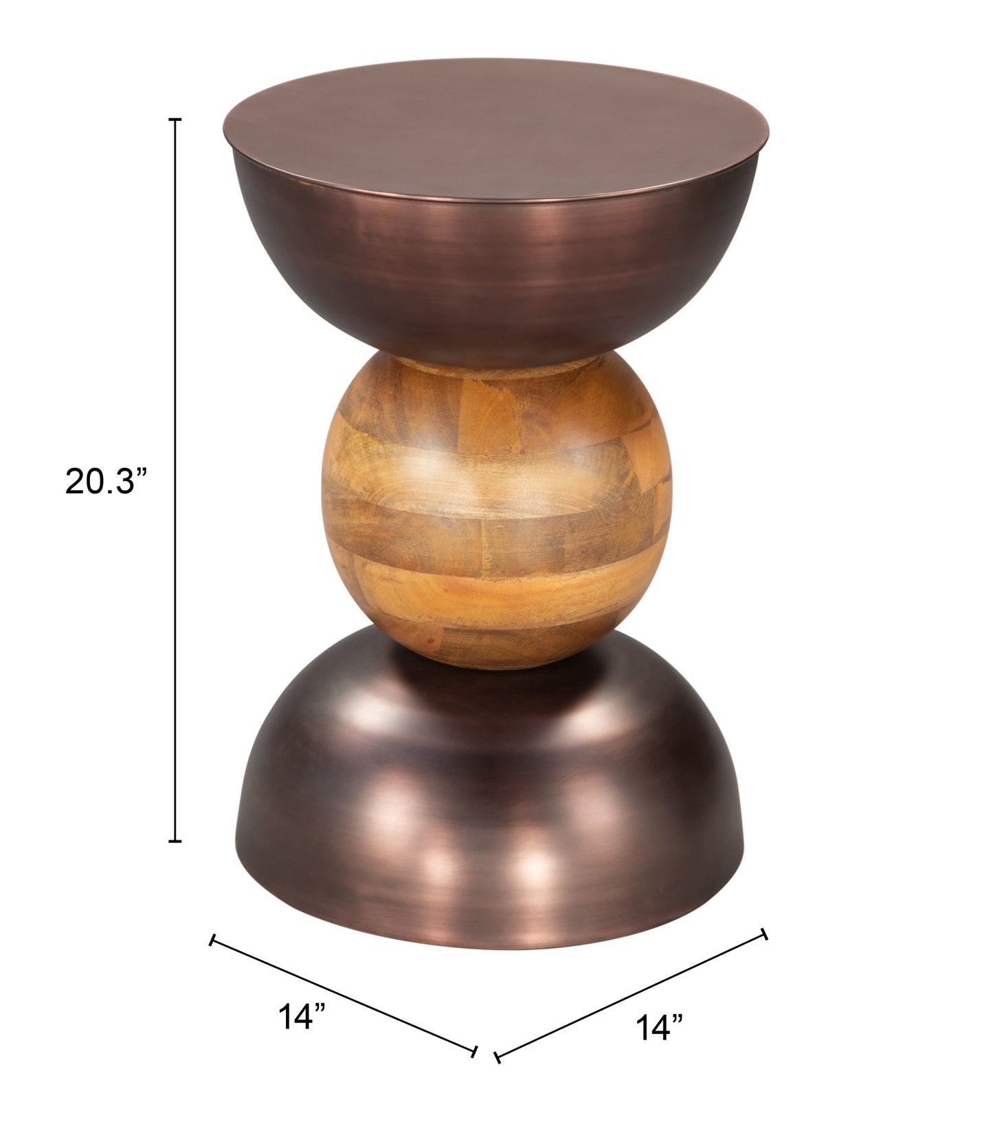 Side Table Bronze - Elegant & Durable Dining Table for Stylish Spaces
