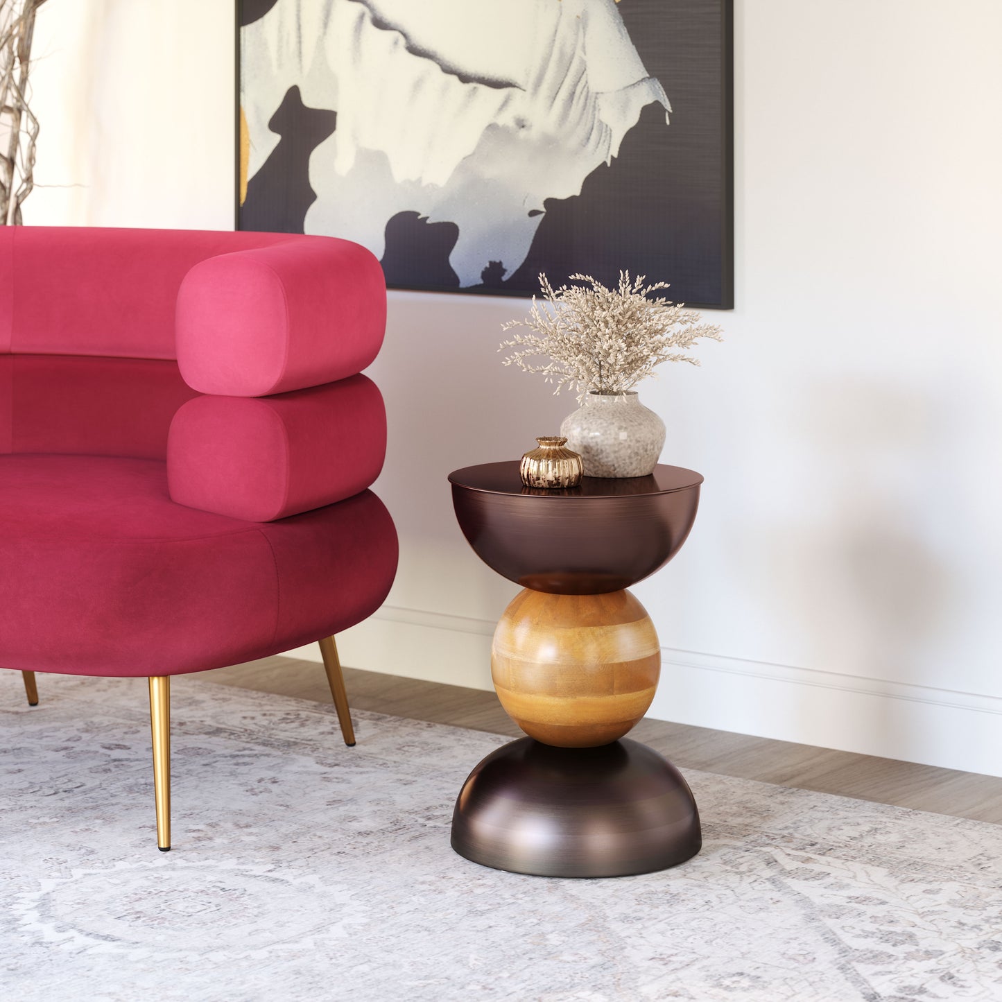 Side Table Bronze - Elegant & Durable Dining Table for Stylish Spaces