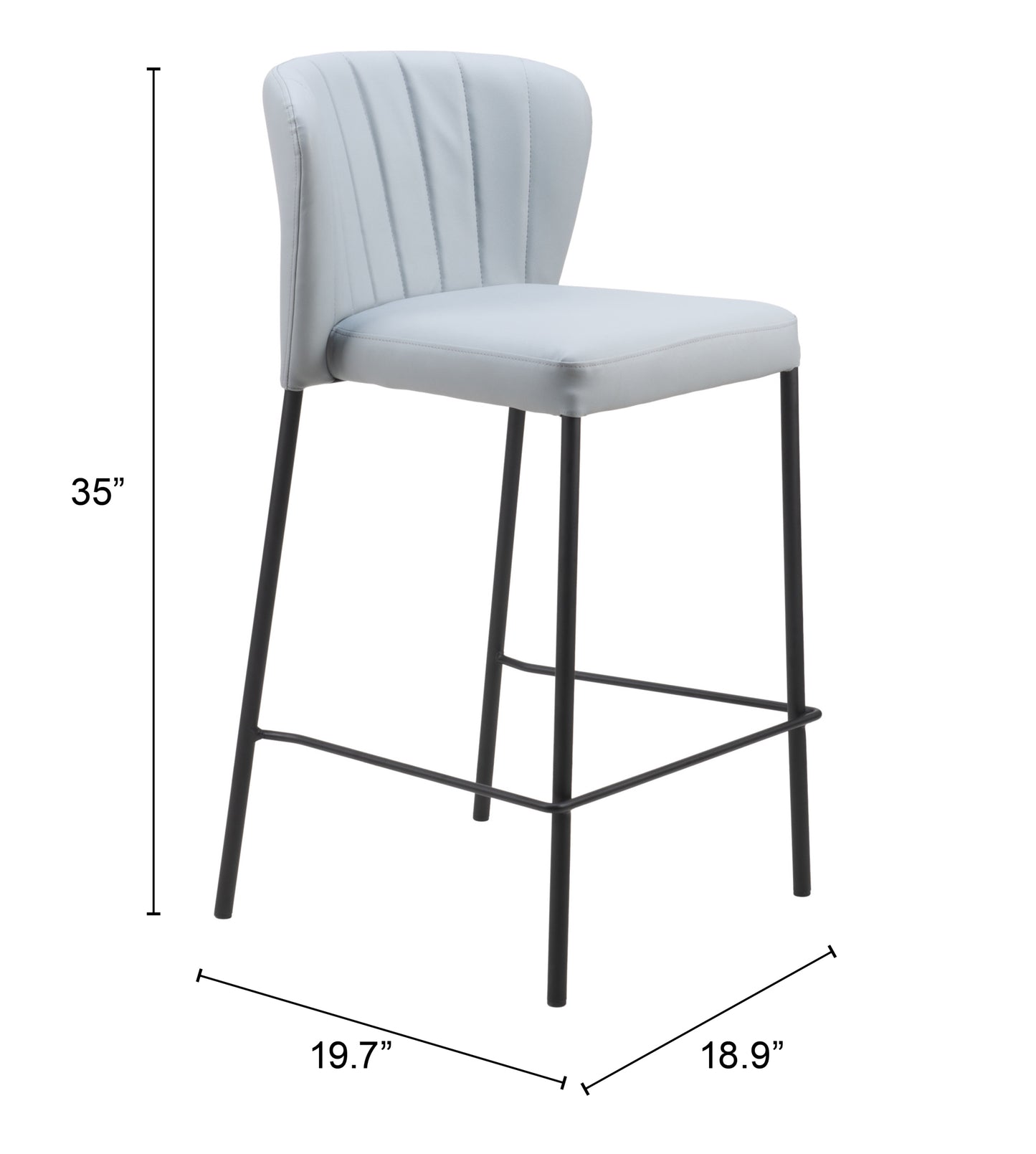 Counter Stool (Set of 2) Gray - Premium Quality & Stylish Design for Your Home