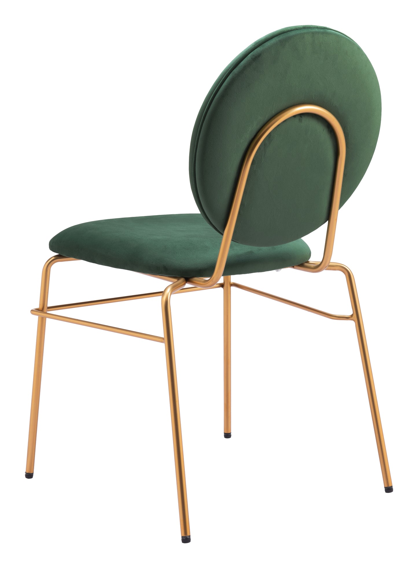 Dining Chair (Set of 2) Green & Gold - Modern & Ergonomic Seating for Home & Office