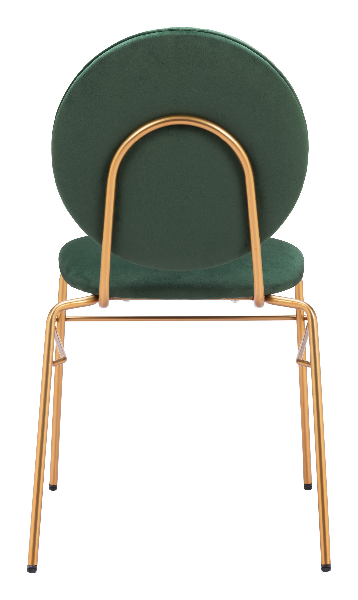 Dining Chair (Set of 2) Green & Gold - Modern & Ergonomic Seating for Home & Office