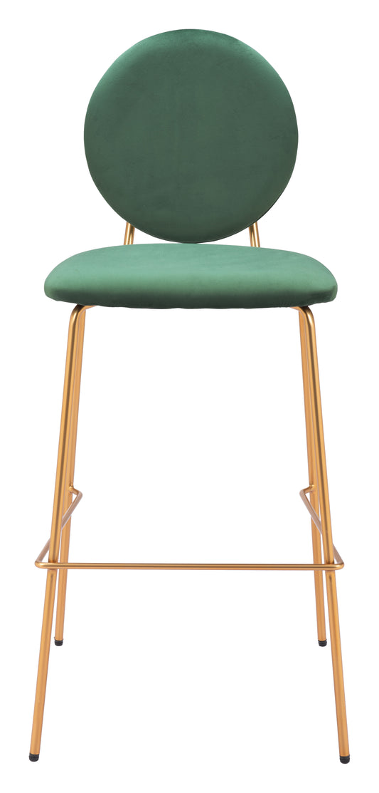 Barstool (Set of 2) Green & Gold - Premium Quality & Stylish Design for Your Home