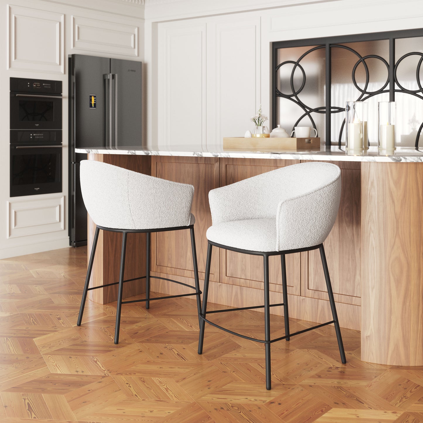Tabouret de comptoir Essen ivoire