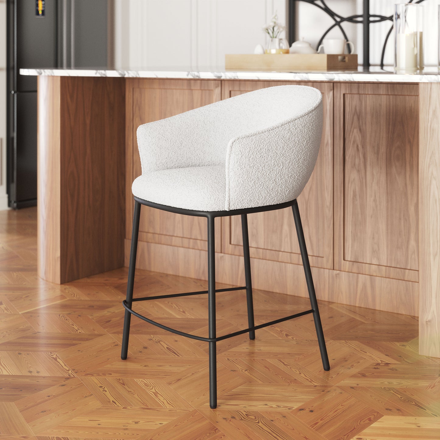 Tabouret de comptoir Essen ivoire
