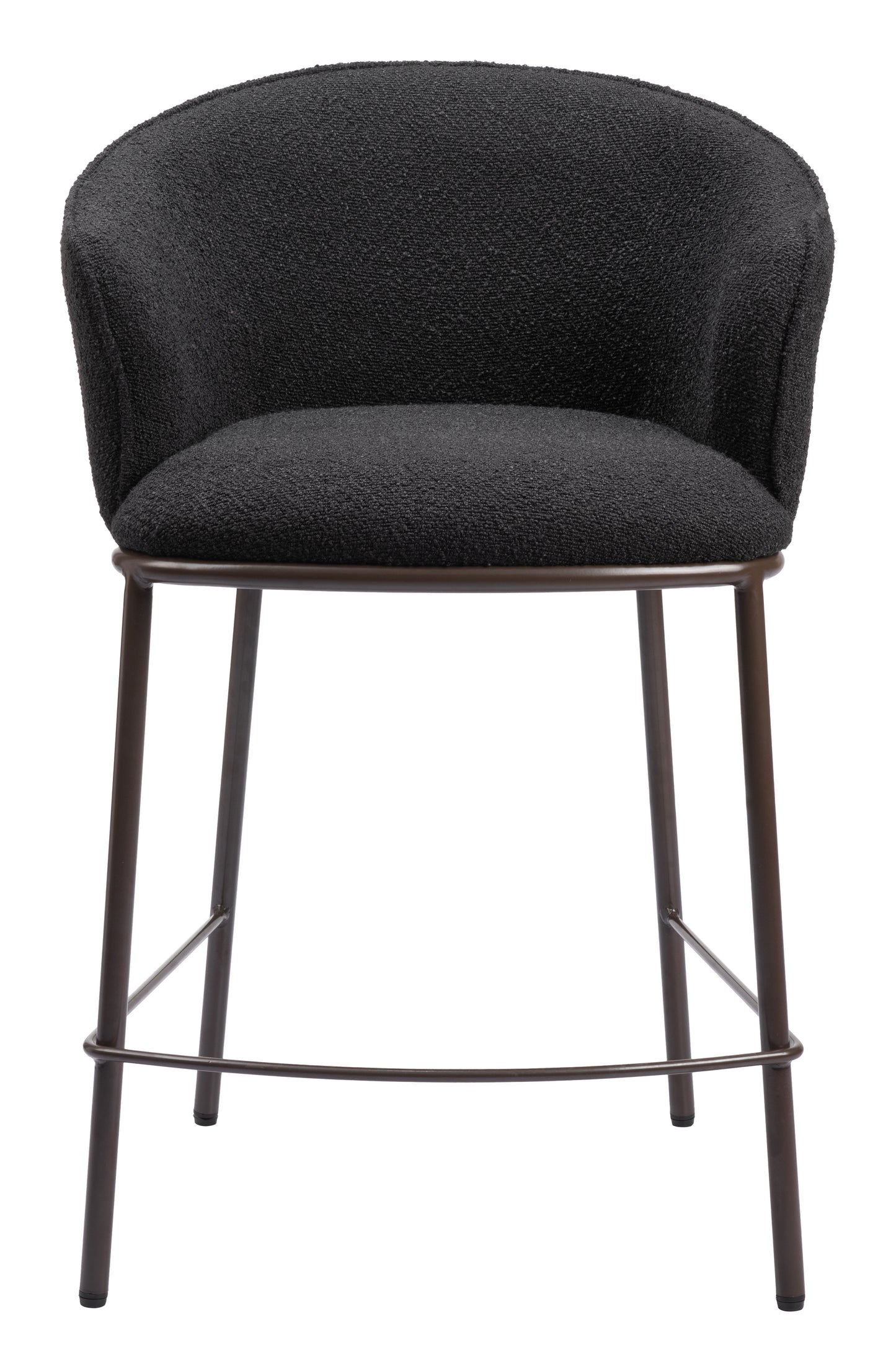 Tabouret de comptoir Essen noir et bronze