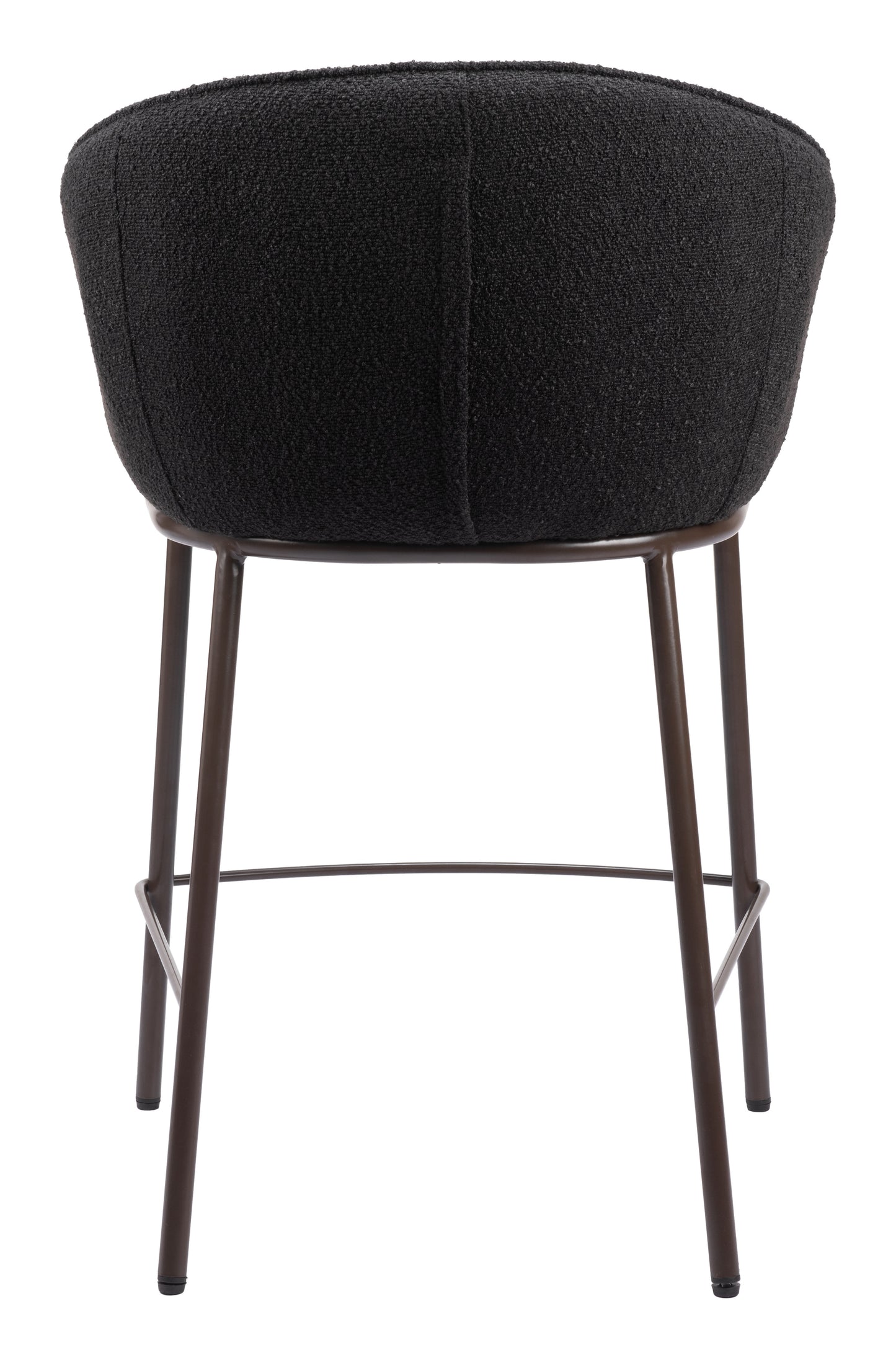Tabouret de comptoir Essen noir et bronze