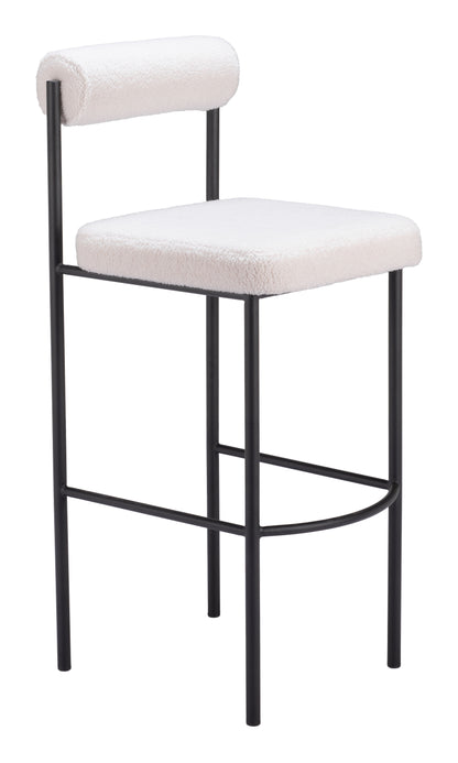 Tabouret de bar Livorno (lot de 2) Ivoire