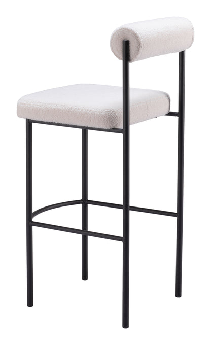 Tabouret de bar Livorno (lot de 2) Ivoire