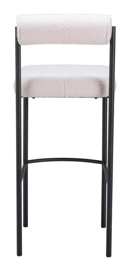 Tabouret de bar Livorno (lot de 2) Ivoire