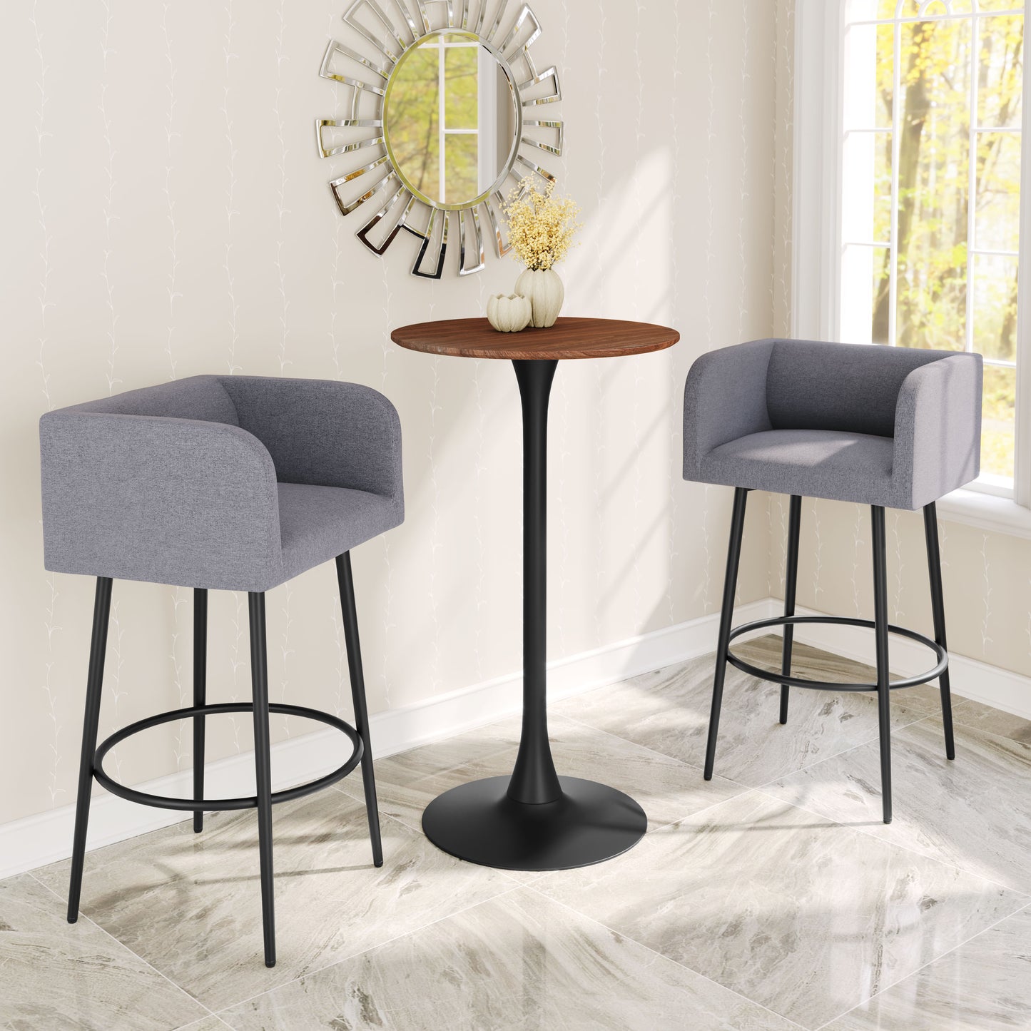 Table de bar Auray marron