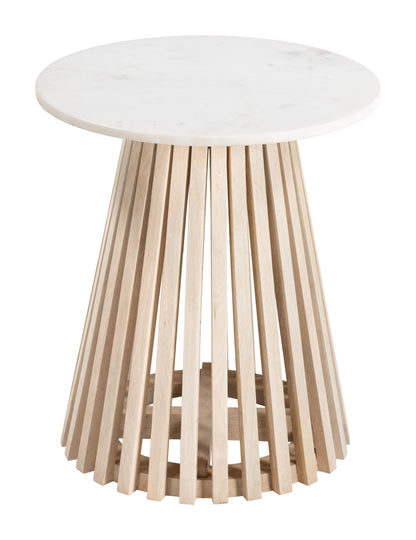 Side Table White & Natural - Elegant & Durable Dining Table for Stylish Spaces