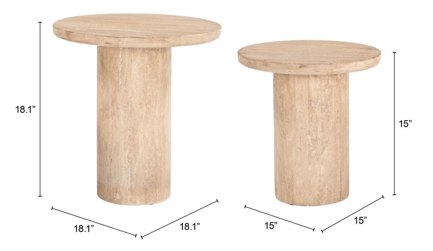 Accent Table Set (2-Piece) Natural - Elegant & Durable Dining Table for Stylish Spaces