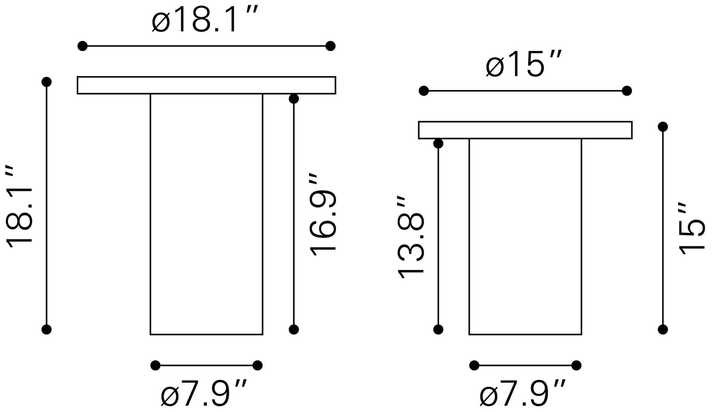 Accent Table Set (2-Piece) Natural - Elegant & Durable Dining Table for Stylish Spaces