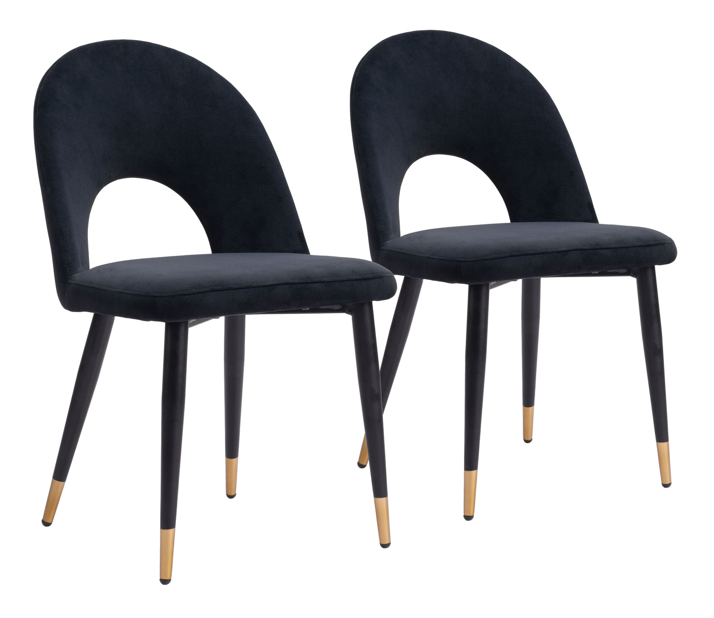 Dining Chair (Set of 2) Black - Modern & Ergonomic Seating for Home & Office