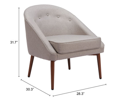 Accent Chair Gray - Modern & Ergonomic Seating for Home & Office
