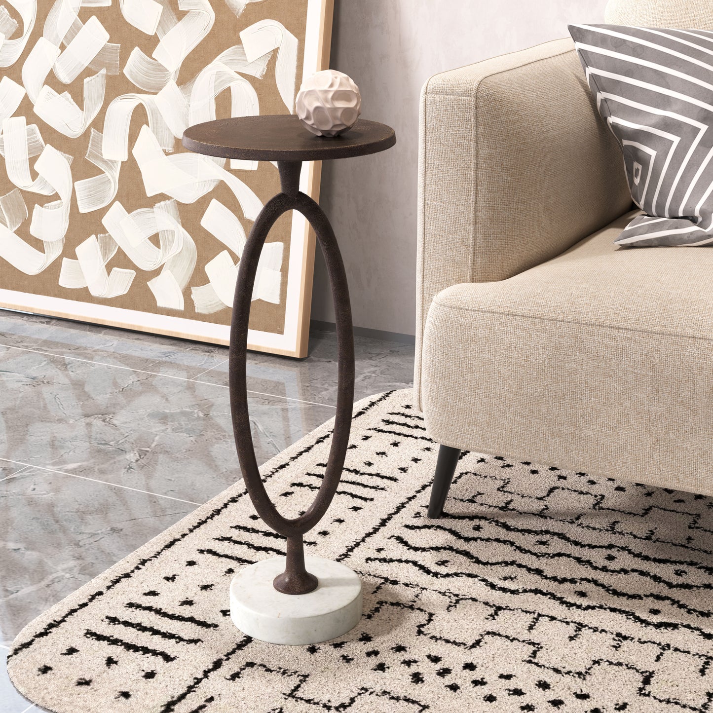 Accent Table Bronze - Elegant & Durable Dining Table for Stylish Spaces