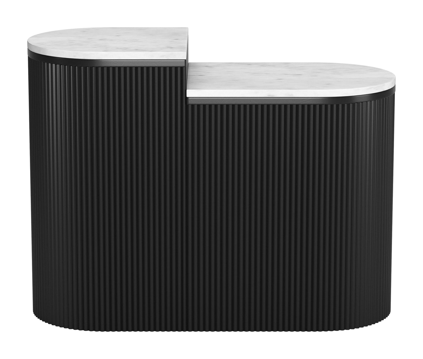 Side Table Set (2-Piece) White & Black - Elegant & Durable Dining Table for Stylish Spaces