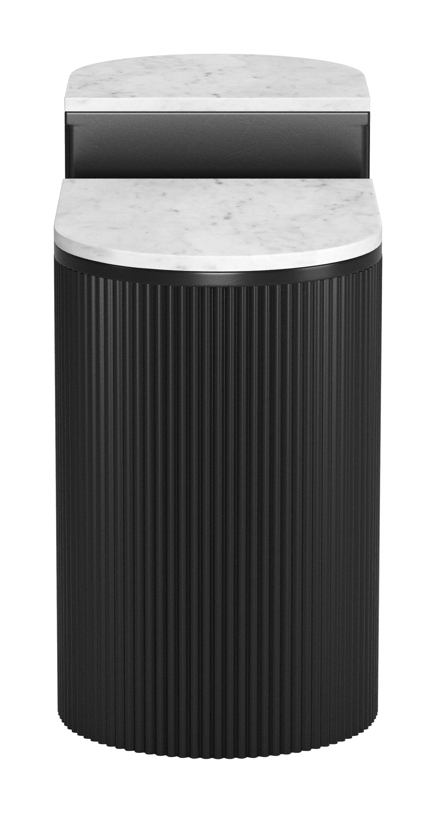 Side Table Set (2-Piece) White & Black - Elegant & Durable Dining Table for Stylish Spaces