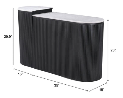 Ensemble de consoles Ormara (2 pièces) blanc et noir