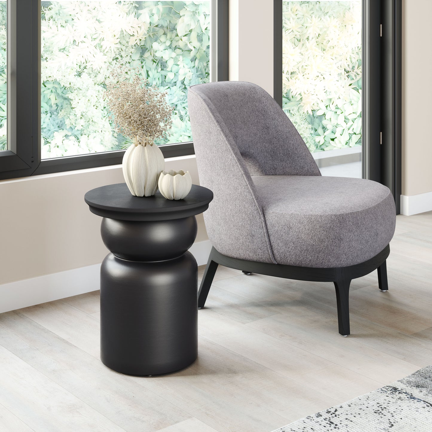 Table d'appoint Colombo noire