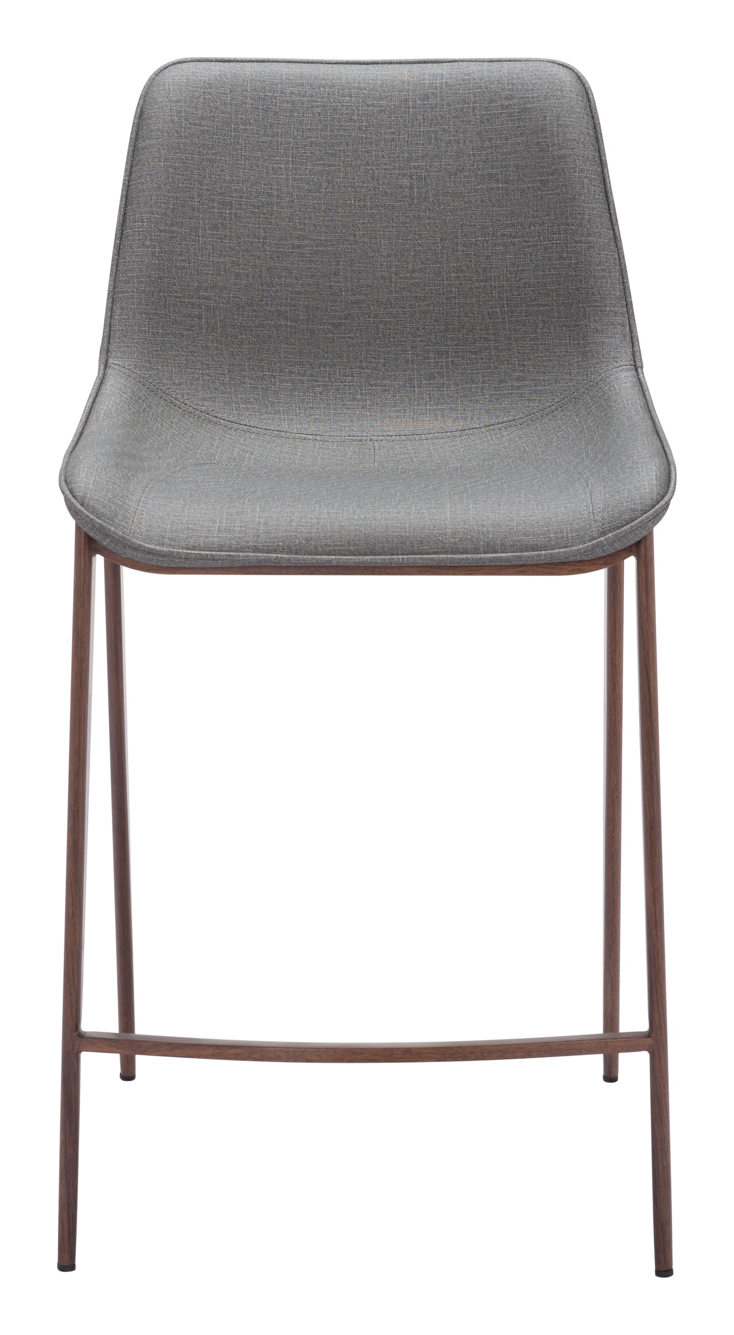 Counter Stool (Set of 2) Slate Gray & Walnut - Premium Quality & Stylish Design for Your Home