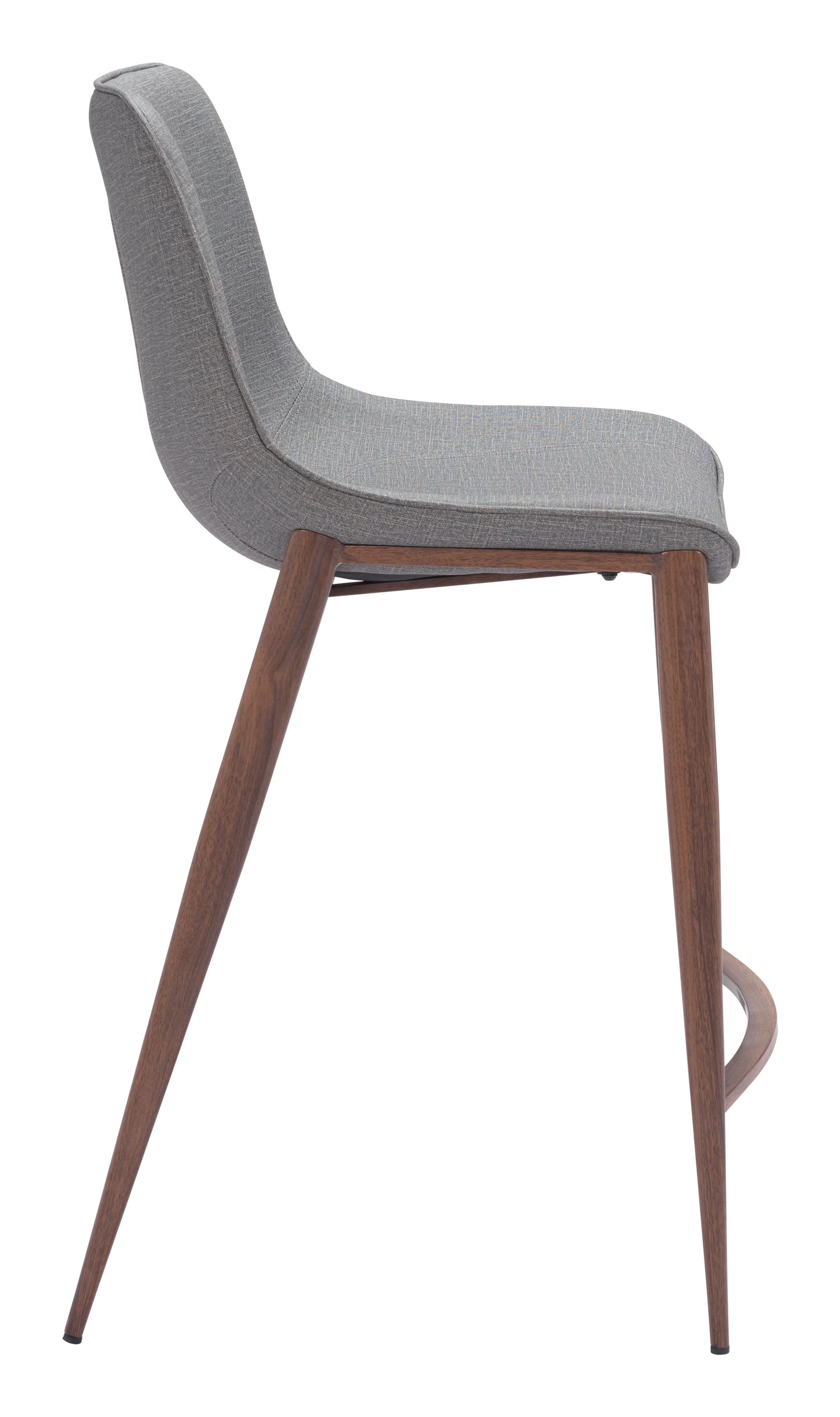 Counter Stool (Set of 2) Slate Gray & Walnut - Premium Quality & Stylish Design for Your Home