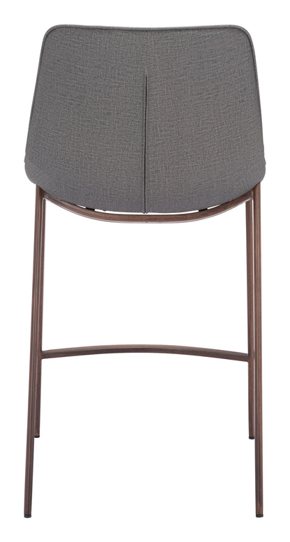 Counter Stool (Set of 2) Slate Gray & Walnut - Premium Quality & Stylish Design for Your Home
