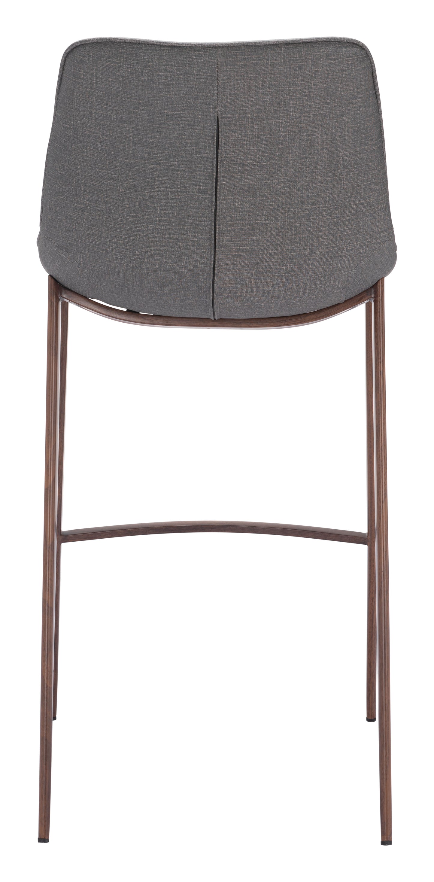 Tabouret de bar Magnus (lot de 2) Gris ardoise et noyer