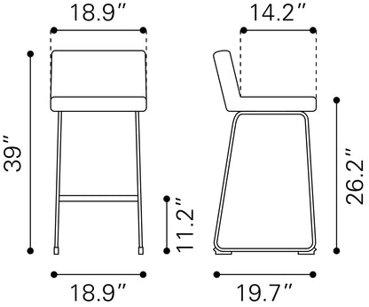 Barstool (Set of 2) Brown - Premium Quality & Stylish Design for Your Home