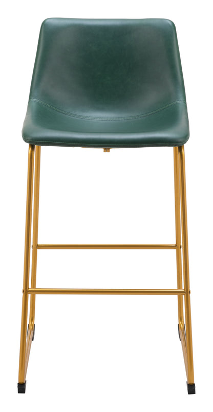 Barstool (Set of 2) Green & Gold - Premium Quality & Stylish Design for Your Home