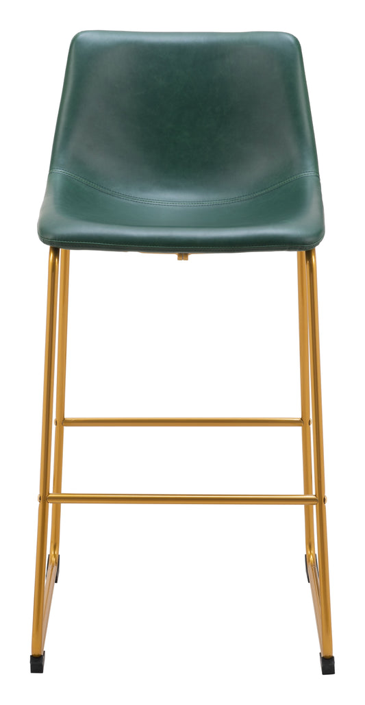 Barstool (Set of 2) Green & Gold - Premium Quality & Stylish Design for Your Home