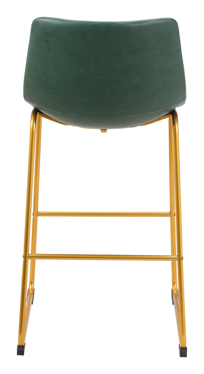 Barstool (Set of 2) Green & Gold - Premium Quality & Stylish Design for Your Home