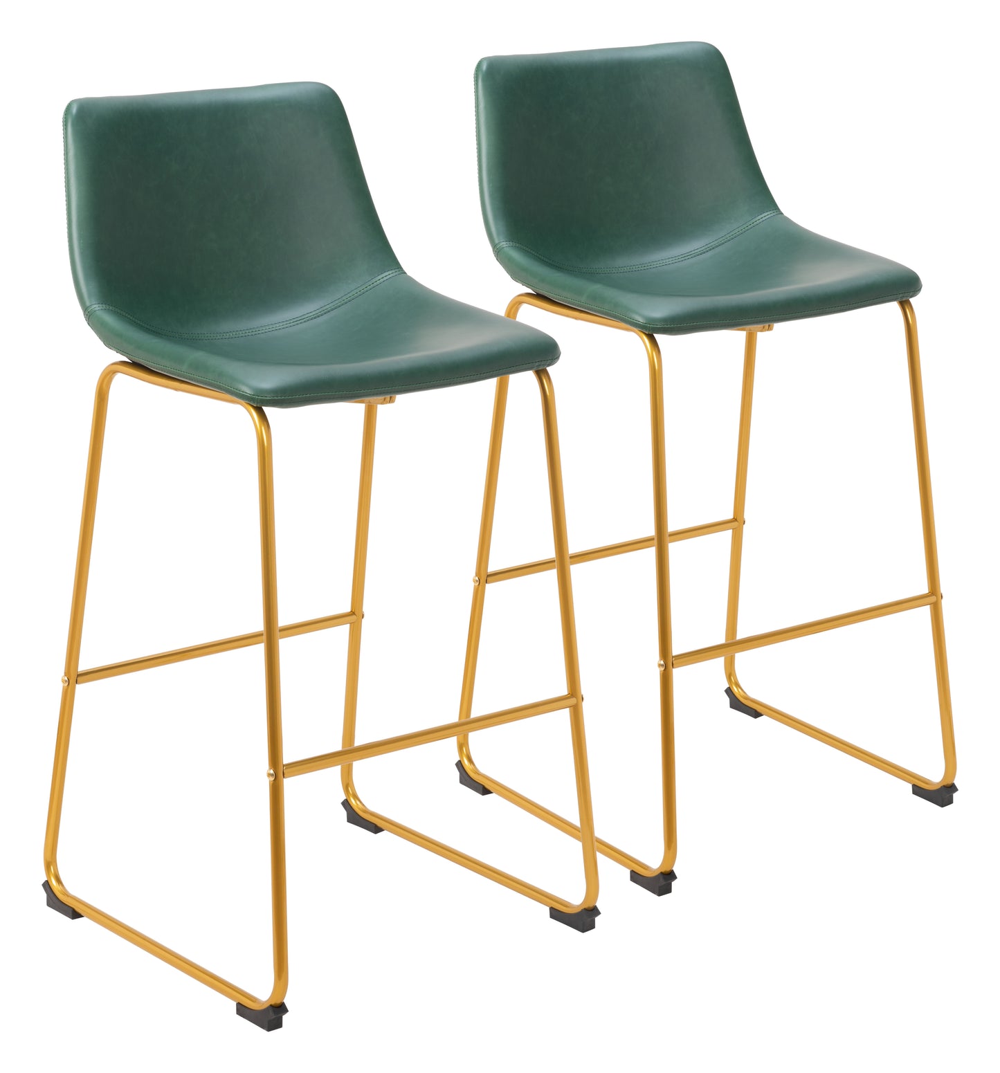 Barstool (Set of 2) Green & Gold - Premium Quality & Stylish Design for Your Home