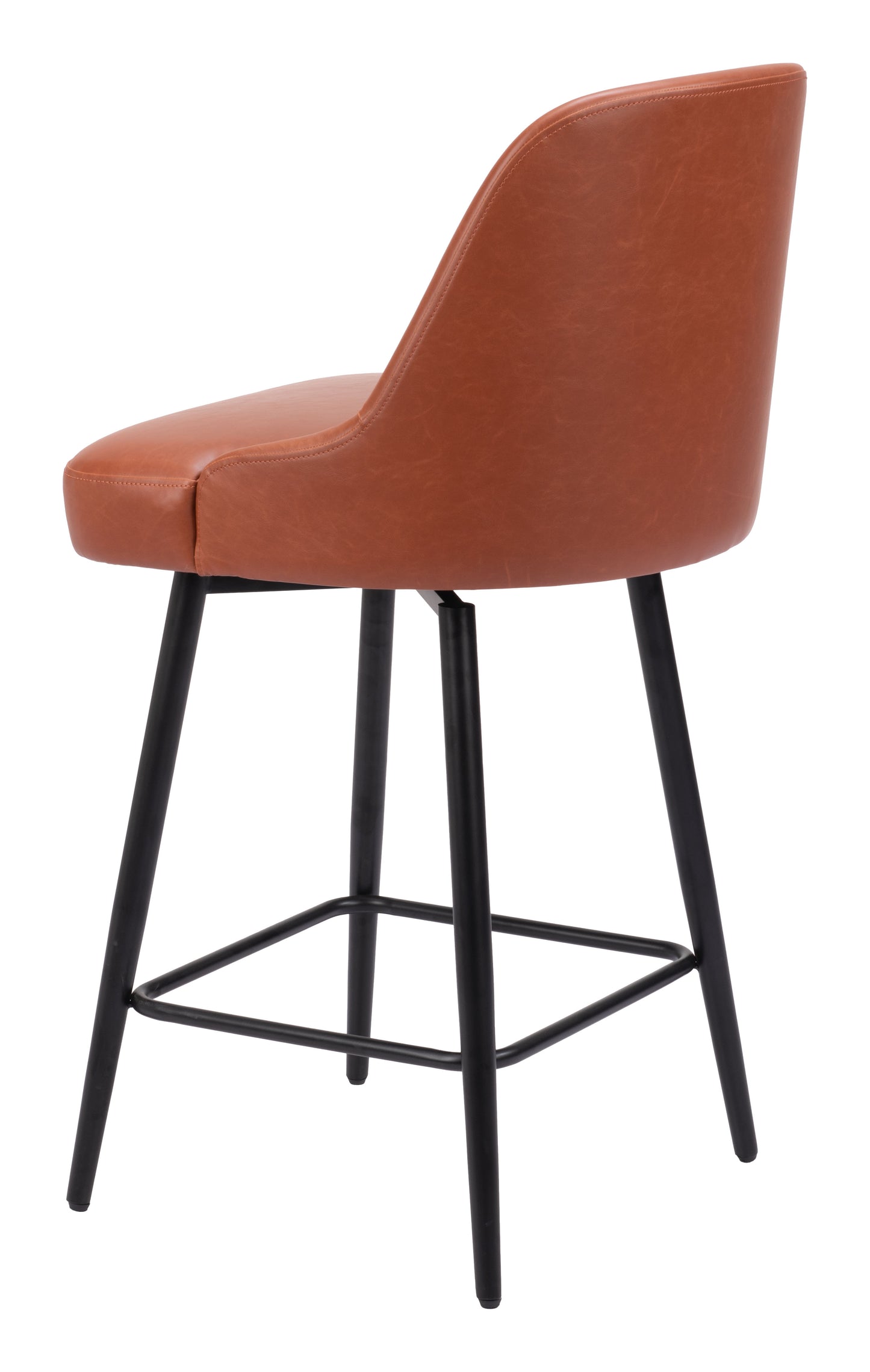 Tabouret de bar pivotant Keppel marron