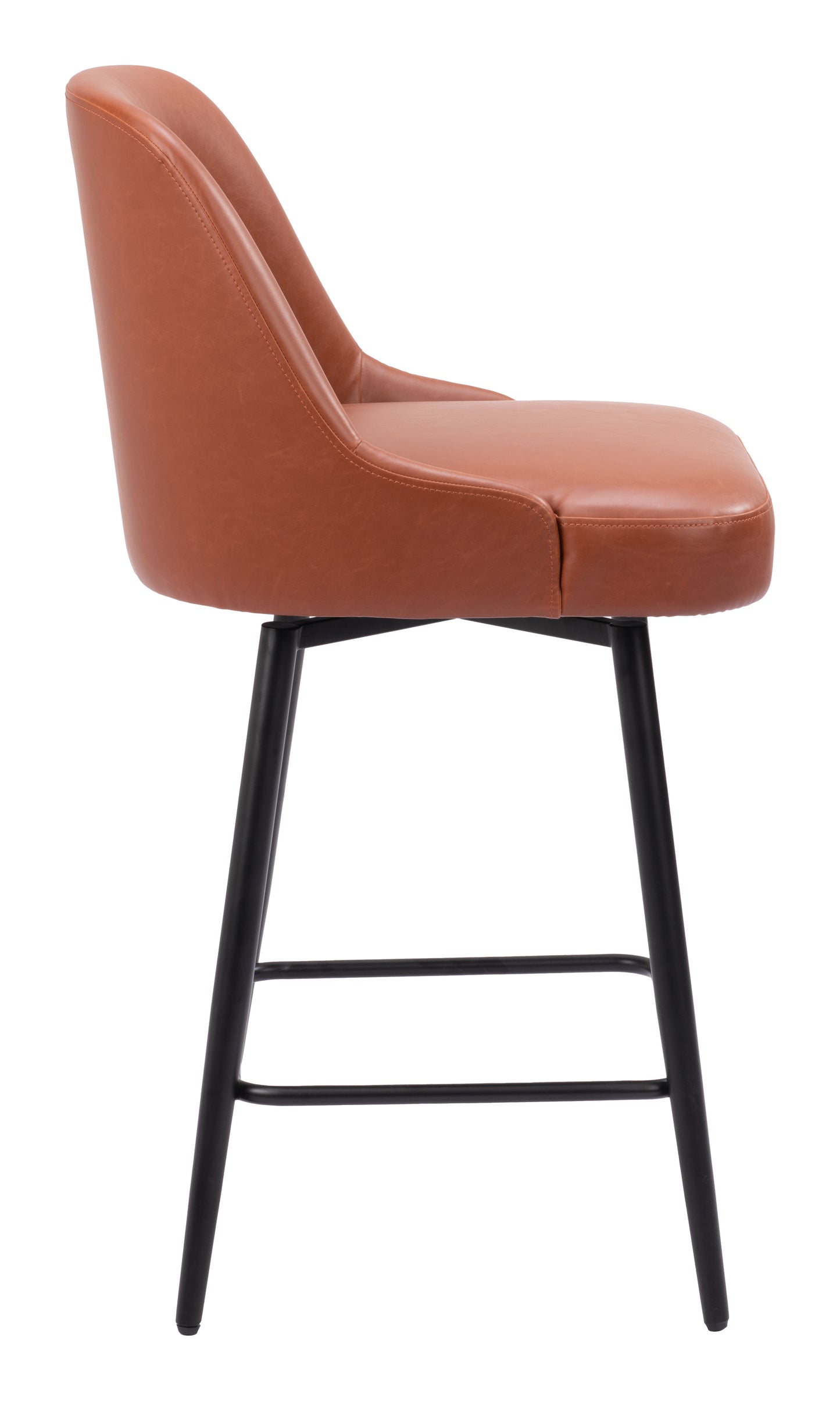Tabouret de bar pivotant Keppel marron