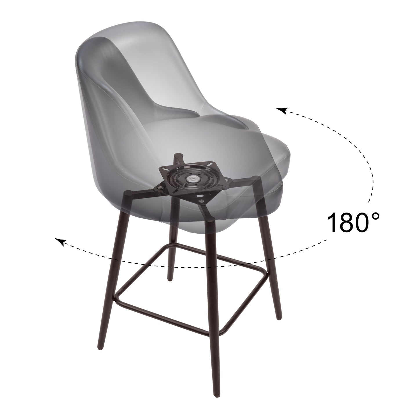 Swivel Counter Stool Black & Bronze - Premium Quality & Stylish Design for Your Home