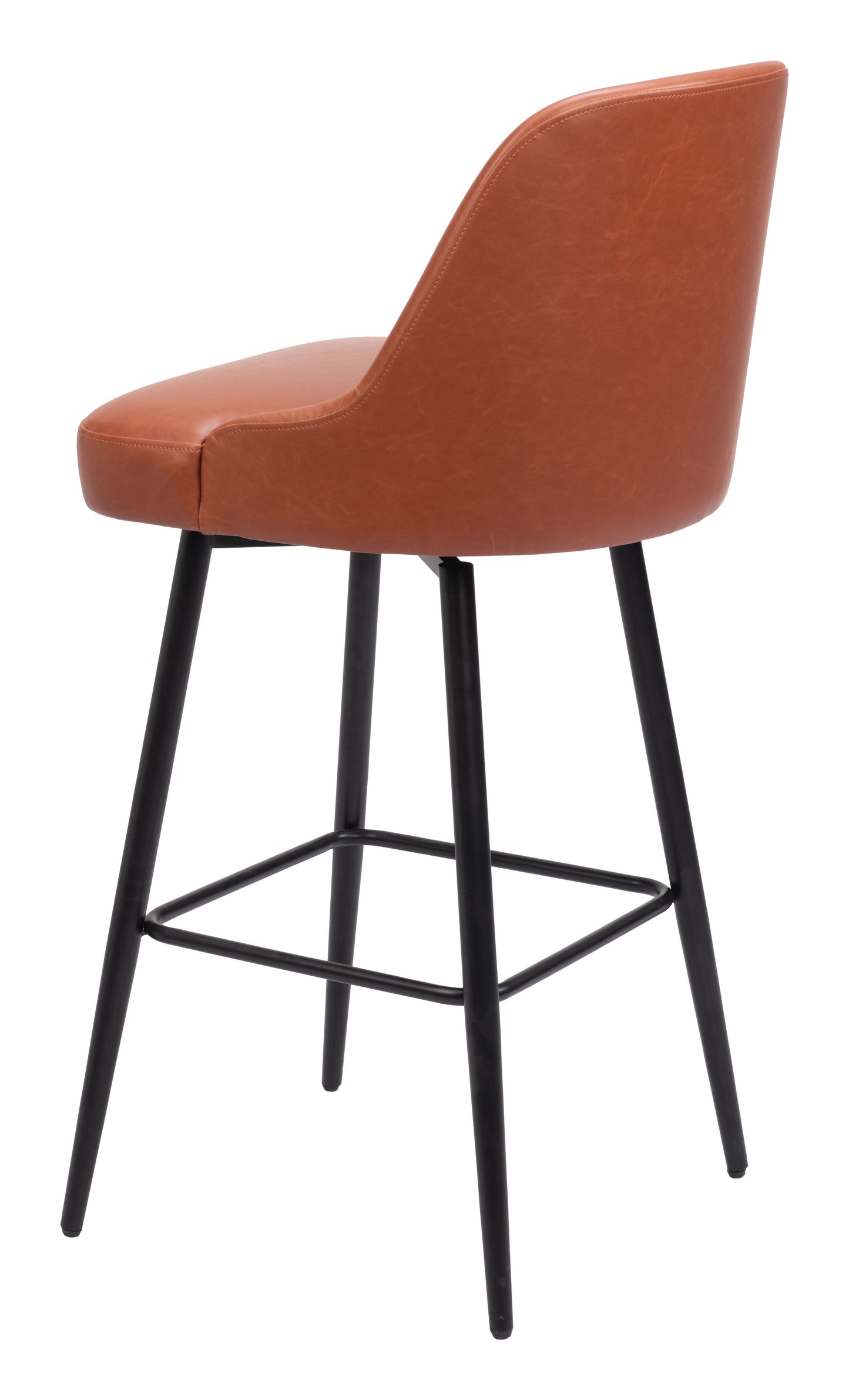 Tabouret de bar pivotant Keppel marron
