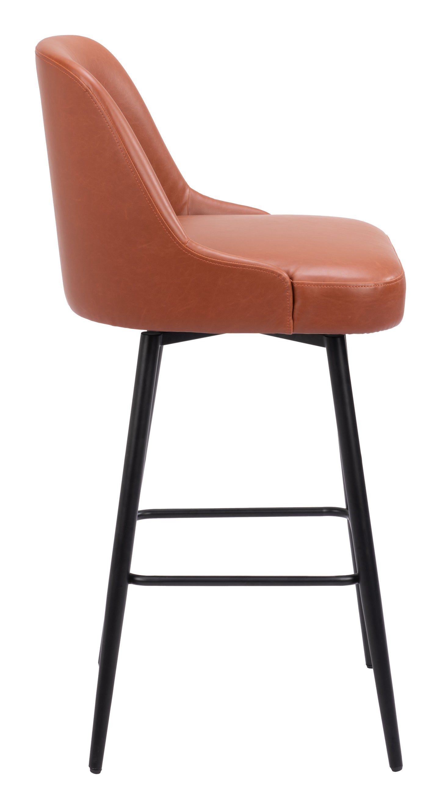 Tabouret de bar pivotant Keppel marron