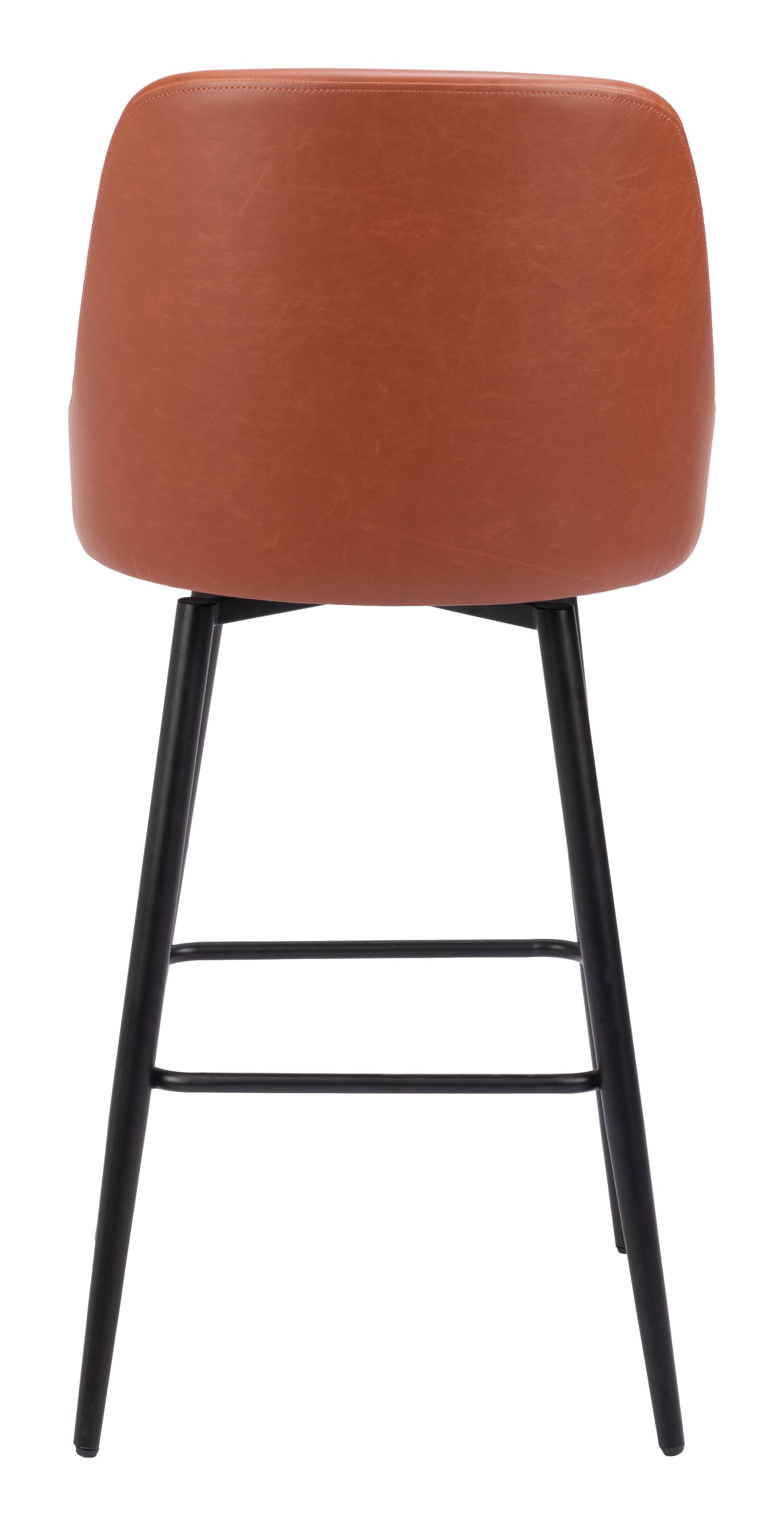 Tabouret de bar pivotant Keppel marron