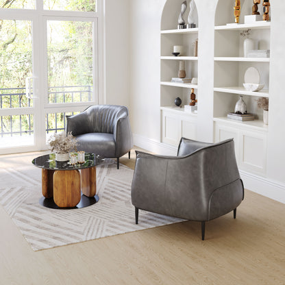 Accent Chair Gray - Modern & Ergonomic Seating for Home & Office