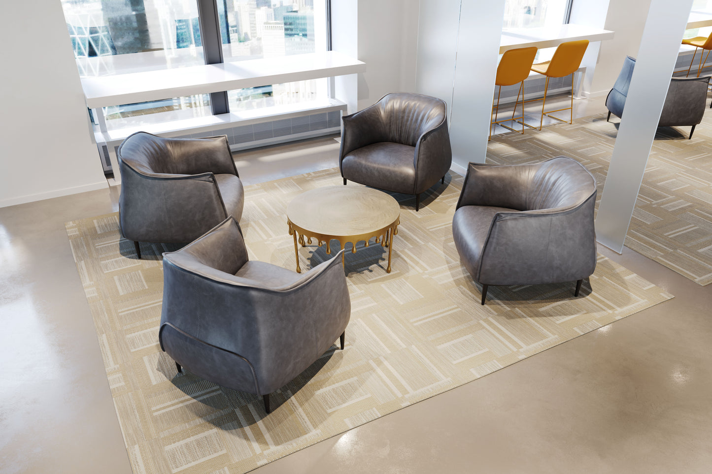 Accent Chair Gray - Modern & Ergonomic Seating for Home & Office