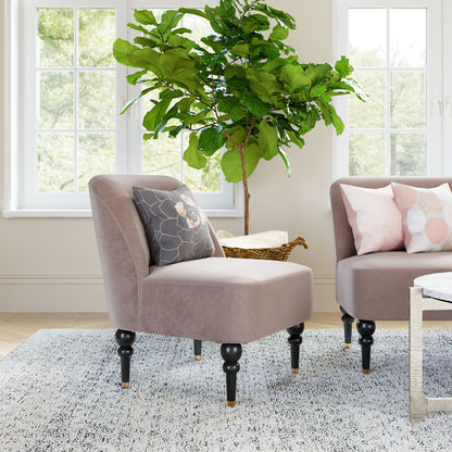 Accent Chair Taupe - Modern & Ergonomic Seating for Home & Office
