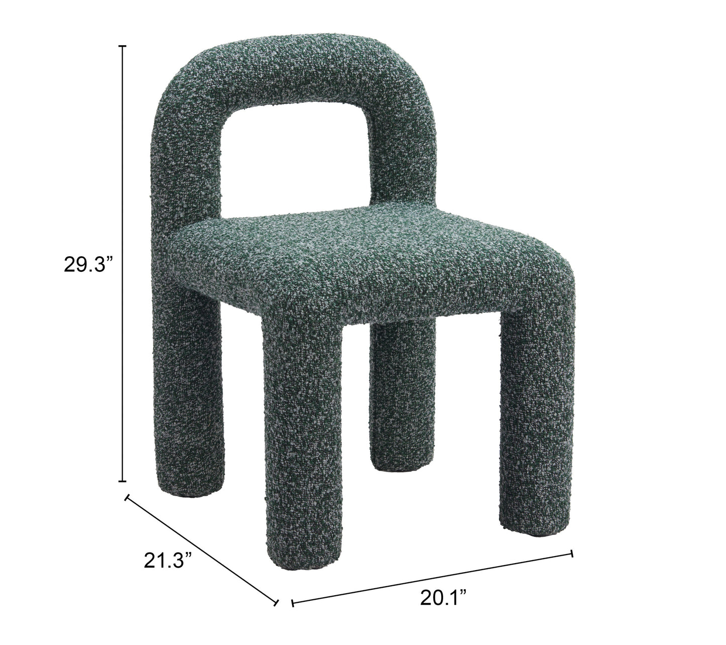 Chaise de salle à manger Arum (lot de 2) Vert neige