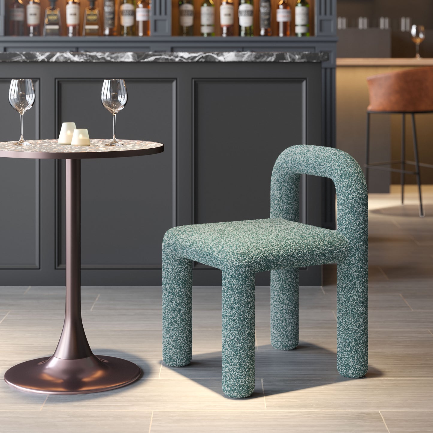 Chaise de salle à manger Arum (lot de 2) Vert neige